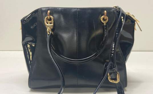 Ted Baker Petra Crystal Bow Leather Small Satchel Black image number 2