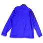 Womens Purple Long Sleeve Quarter Zip Activewear Pullover T-Shirt Size XL image number 2