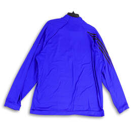 Womens Purple Long Sleeve Quarter Zip Activewear Pullover T-Shirt Size XL alternative image