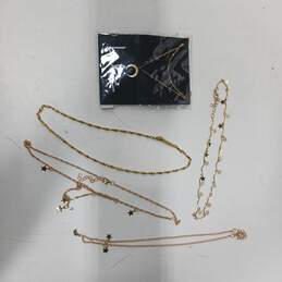 Bundle of Assorted Gold Tone Charm Necklaces