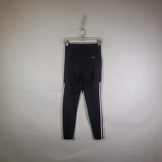Womens 3 Stripe Skinny Leg Pull-On Activewear Ankle Leggings Size Small image number 2