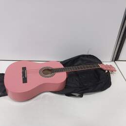 De Rosa DKG38 38" Pink Acoustic Guitar in Gig Bag