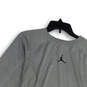 Womens Gray Crew Neck Long Sleeve Stretch Pullover T-Shirt Size XL image number 3