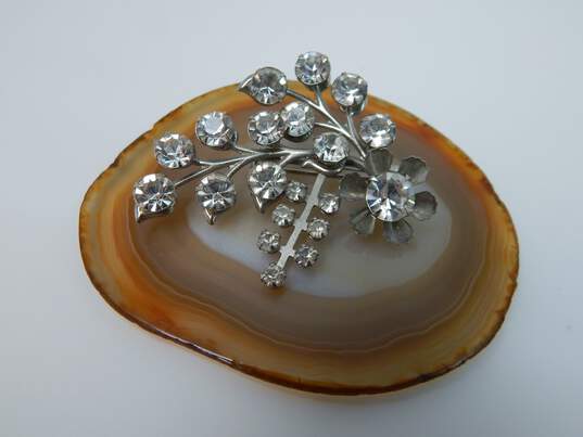 VTG Weiss Marvella & Fash Aurora Borealis F Pearl Clip Earrings Necklaces Brooch image number 5