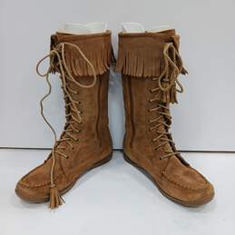Women's Brown L.L. Bean Leather Boots Size 8.5 alternative image
