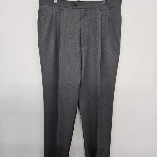 Jos A Bank Gray Dress Pants image number 1