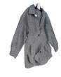 NWT Womens Chevron Gray Long Sleeve Two Button Blazer Size Small image number 3