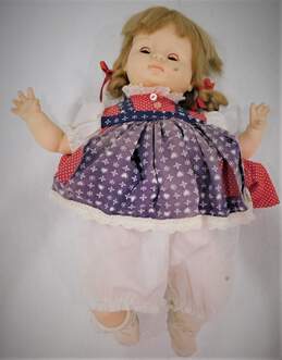 Vintage 1969 Effanbee Soft Body Baby Doll Sleepy Eyess Crier