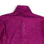 Womens Purple Dri-Fit 1/4 Zip Mock Neck Pullover Activewear T-Shirt Sz XS image number 4