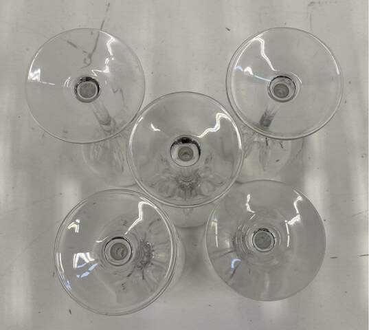 Lenox Stemware Set of 5 Water Goblet Firelight Platinum Beverage Glassware image number 5