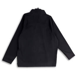 NWT Mens Black Mock Neck Long Sleeve Quarter Zip Golf Jacket Size XL alternative image