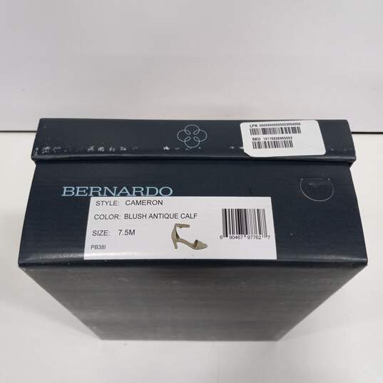 Bernardo Cameron Beige Ankle Strap Low Heels Women's Size 7.5M image number 8