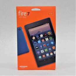 Sealed Amazon Fire 7 Marine Blue 8GB 7th Gen 7in. Tablet w/ Alexa