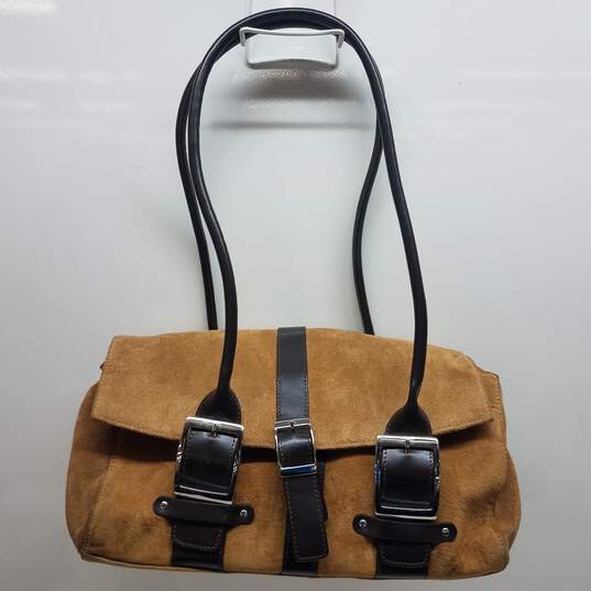 Wilsons Leather Wheat Brown Leather Shoulder Bag image number 1