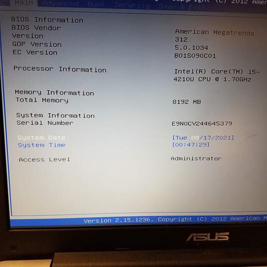 ASUS X555L Intel Core i5@1.7GHz Memory 8GB Screen 15 in image number 5