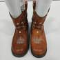 Roper Men's Brown Leather Boots Size 10 image number 3