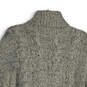 Mens Gray Knitted Long Sleeve Turtleneck Pullover Sweater Size Large image number 3