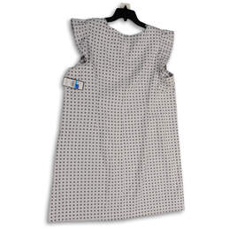 NWT Womens Gray Polka Dot Cap Sleeve Round Neck Mini Dress Size 20W alternative image