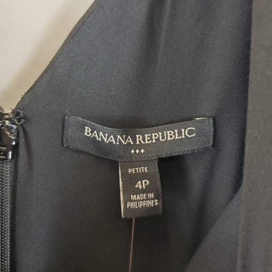 Banana Republic Women's Black Mini Dress SZ 4P NWT image number 2