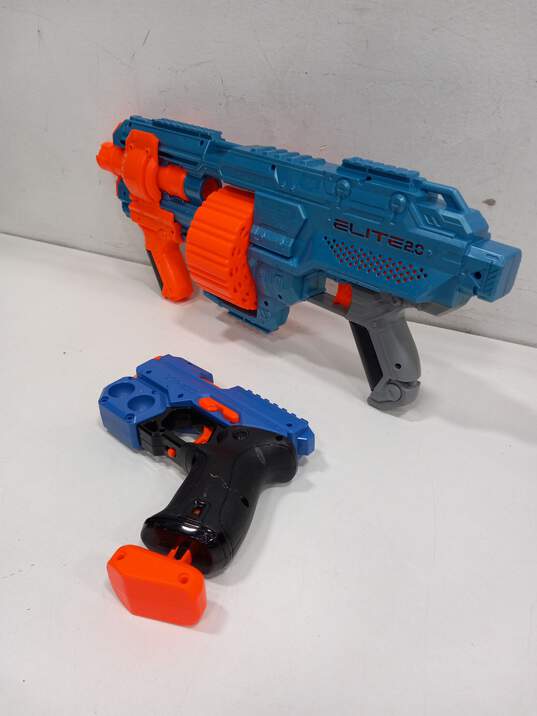 13pc Bundle of Assorted Nerf Air-Soft Guns image number 6