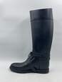 Authentic Givenchy Black Knee-High Rain Boot W 10 image number 2