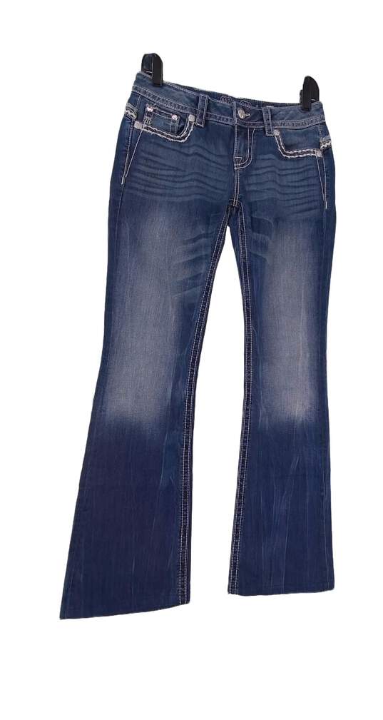 Women's Blue Medium Wash Pockets Denim  Bootcut Jeans Size 27 image number 1