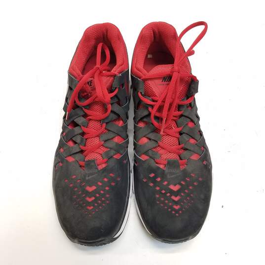 Nike Men's Lunar Fingertrap Red & Black Sneakers Size 11 image number 5