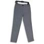 Talbots Womens Gray Flat Front Straight Leg Side Zip Ankle Pants Size 2 image number 1