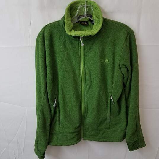 Mountain Hard Wear Full Zip Green Sweater Jacket Women's Size M image number 1
