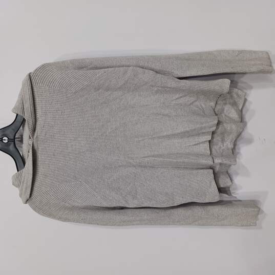 Gray Hooded Pullover Sweater Size XS image number 1