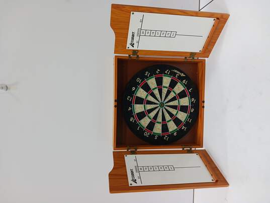 Centerpoint Solid Wood Sisal Dartboard & Cabinet image number 1