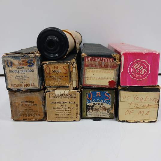 Bundle of 8 Assorted Player Piano Music Rolls image number 2