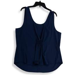 NWT Womens Blue Sleeveless Round Neck Pullover Tank Top Size XL alternative image