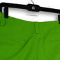 NWT Womens Green Flat Front Slash Pockets Stretch Golf Chino Shorts Size 8 image number 1