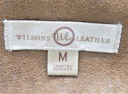 Wilsons Vegan Brown Leather Faux Fur Trim Women's Penny Lane Style Coat Size M alternative image