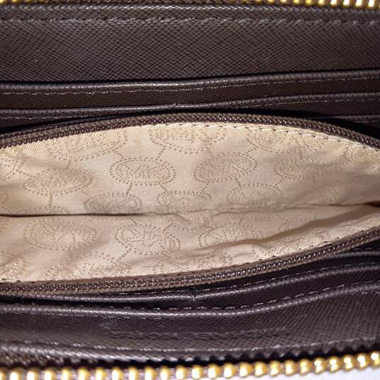 Michael Kors Monogram Pattern Zip Around Wallet image number 5