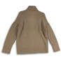 Womens Beige Knitted Turtleneck Long Sleeve Pullover Sweater Size Large image number 2
