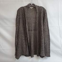 Eileen Fisher Linen Cardigan Sweater Open Front Knit Sz M