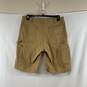 Men's Tan Carhartt Relaxed Fit Canvas Shorts, Sz. 36x11 image number 2