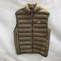 Serge Blanco Olive Green Zip Up Puffer Vest Jacket Size M image number 1
