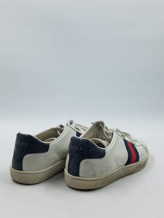 Authentic Gucci Navy Ace Sneaker W 6.5 image number 4