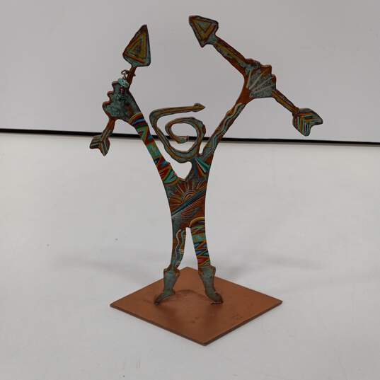 Arrow Boy on Stand Flat Metal Sculpture image number 2