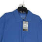 NWT Mens Blue Short Sleeve Collared Golf Polo Shirt Size Large image number 3