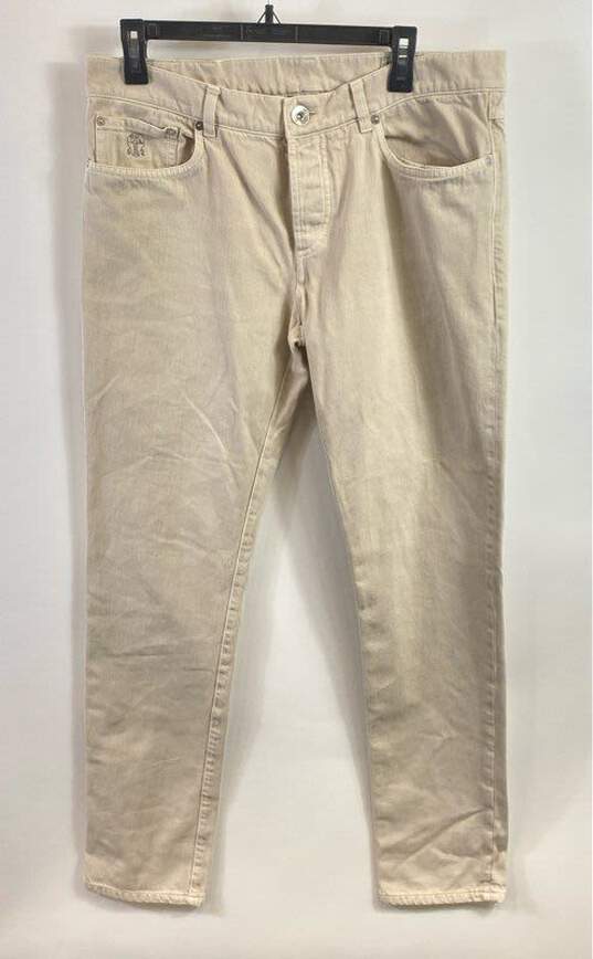 Brunello Cucinelli Beige Jeans - Size Small image number 1