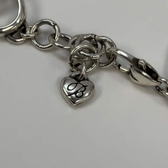 Designer Brighton Silver-Tone Spiral Engraved Classic Link Chain Bracelet image number 4