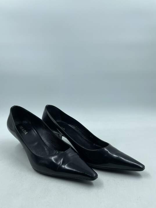 Authentic Prada Buffed-Leather Pumps W 7 image number 3