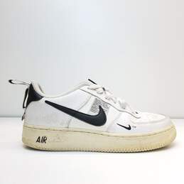 Nike Air Force 1 LV8 Utility Overbranding (GS) Athletic Shoes White Black AR1708-100 Size 6Y Women's Size 7.5