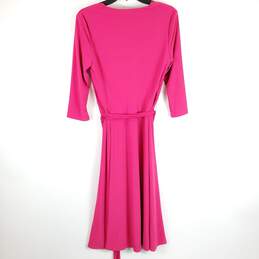 Ralph Lauren Women Pink Belted Dress Sz 8 NWT alternative image