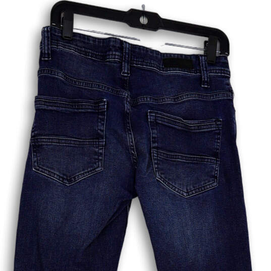 Mens Blue Medium Wash Stretch Pockets Denim Straight Leg Jeans Size 28X30 image number 4