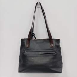 Brighton Black Pebbled Leather Shoulder Bag Satchel Purse Small Tote alternative image